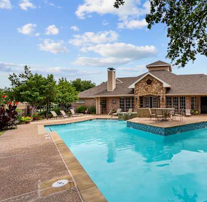 the swimming pool at our apartments