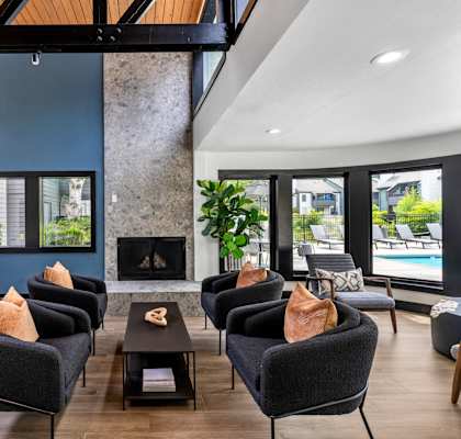 Community Clubhouse at The Lakes Apartments in Bellevue, WA 98007