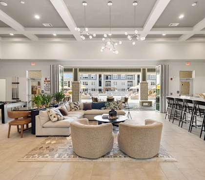 Clubroom With Kitchen at Arlington Farms, Greenwood, IN, 46143