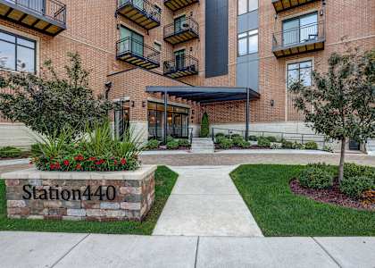 our apartments have a walkway to the entrance of our building