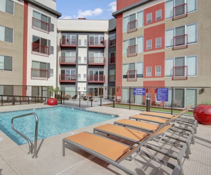 our apartments in a city have a swimming pool