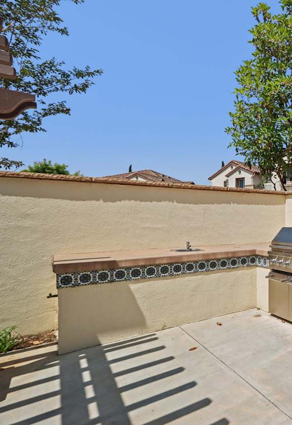 BBQ grill area
