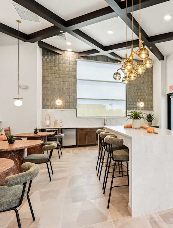 Living Room With Kitchen aat Ironwood Ranch Apartments,Arizona,85138
