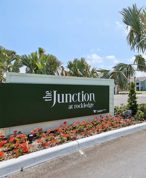 Property signage at Rockledge Apartments, Florida
