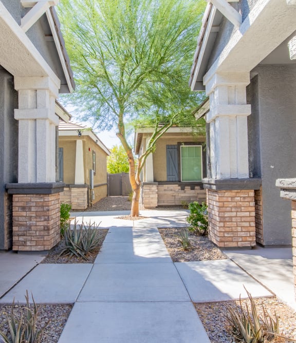 Outside property view at Villas on Olive in Peoria, AZ 85345