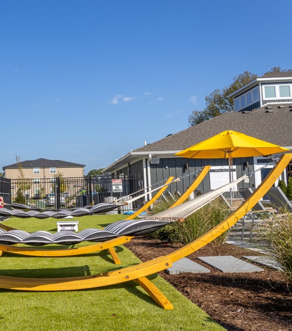 A group of hammocks at Arlington Farms, Greenwood, Indiana