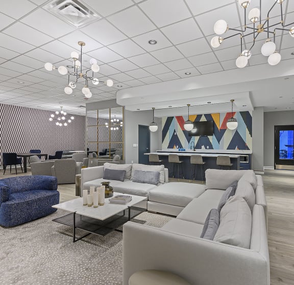 Resident Lounge at The Lofts at Shillito Place, Ohio