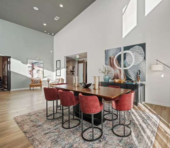 Modern Dining Area at Edge and Stone, San Antonio, Texas
