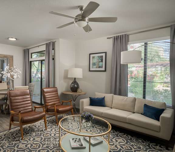 Spacious Living Rooms  at Trevi Apartment Homes, Chandler, Arizona