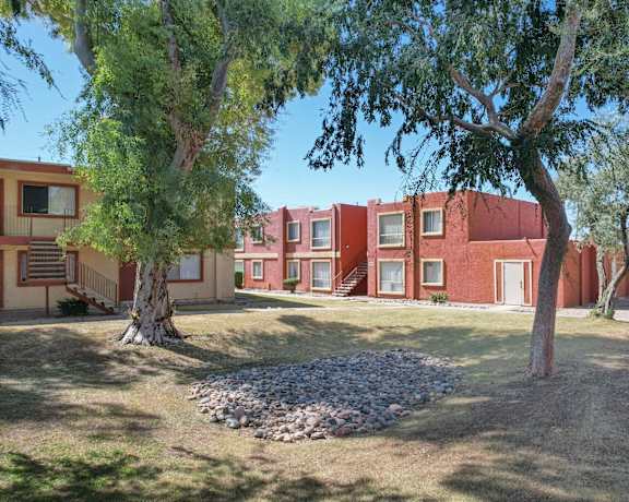 our apartments are located in a quiet neighborhood with trees at La Terraza, Phoenix, AZ, 85018
