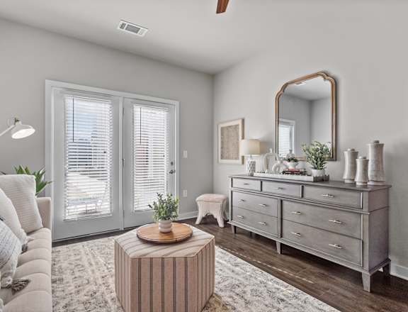 Spacious Living Room  at Spinning Mill Lofts, Clayton, NC 27520
