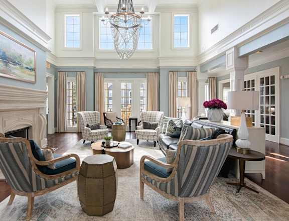 clubhouse sitting area at The Berkeley Apartments, Georgia, 30096