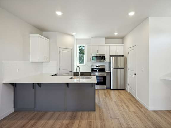 Open Concept Kitchen at Holmes Park Townhomes, Oregon City, OR