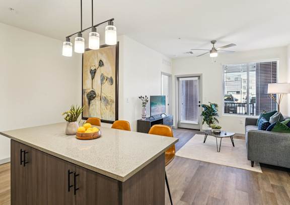 Kitchen And Living Area at Cottonwood Ranch, Casa Grande
