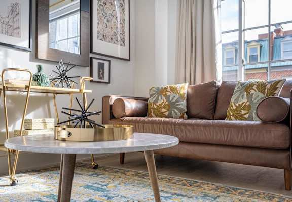 Living Area Sofa at Madison House, Washington, DC, 20036