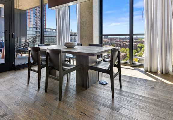 Private Dining Space at The Mason Apartments in Chicago, IL 60607