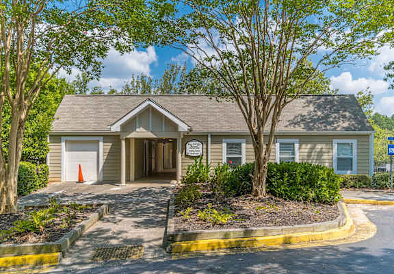 Leasing Center Exterior at Bradford Gwinnett Apartments and Townhomes in Norcross, Georgia, 30071