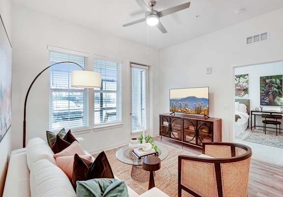living room with an open floor plan at Tapestry University Park in Sarasota, FL