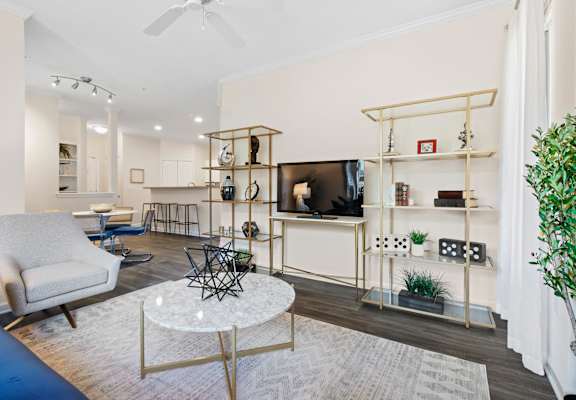 Living Room Space area with Sofa at Alden Place at South Square, Durham, NC, 27707