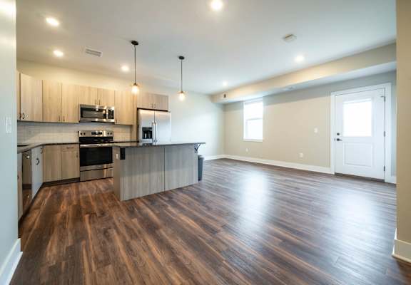 Kitchen at Apartments in Grand Rapids | Trowbridge Flats Apartments Grand Rapids MI