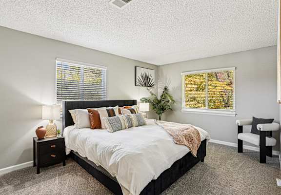 Bright bedroom at The Grove Brentwood, Nashville