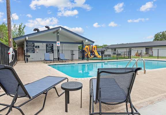 our apartments showcase an unique swimming pool