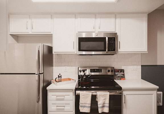 Townhomes with a View Model Kitchen