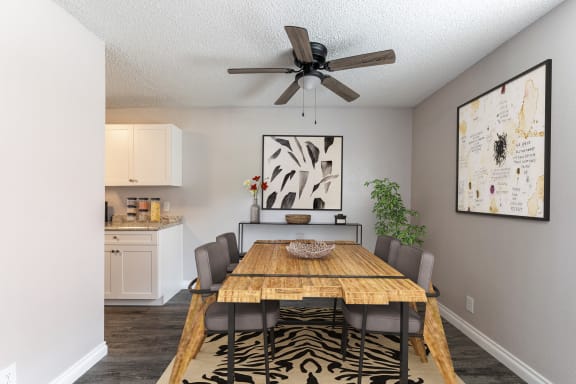 Dining Room of Model Apartment, Timberfalls Apartments