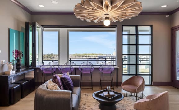 Living Room at Metropolitan at the Riverwalk, North Carolina
