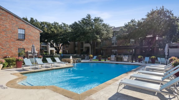 Pool View at Wellington at Willow Bend Apartments, in Plano, TX