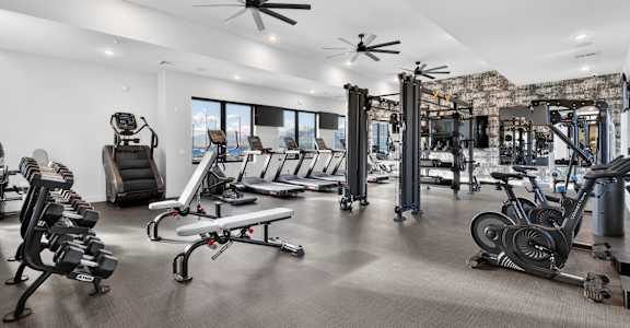 Training Area at Switch Luxury Apartments, Colorado Springs, CO