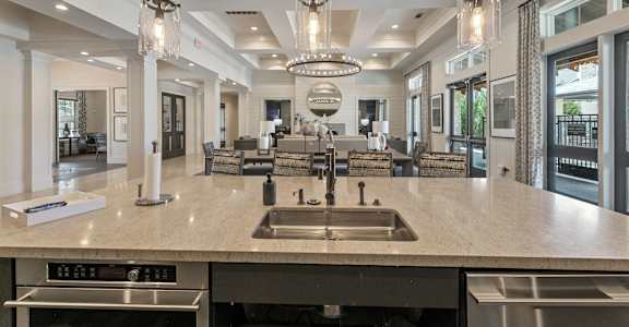 Clubhouse Lounge Area at Citadel at Westpointe, San Antonio
