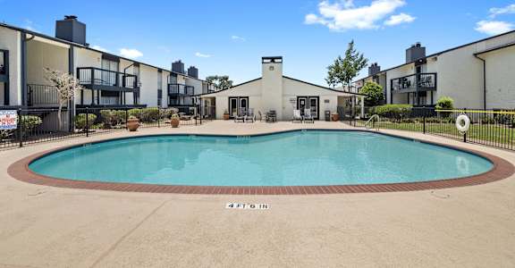 the swimming pool at our apartments