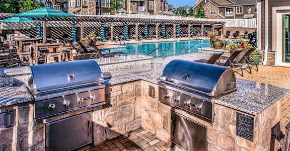 Barbecue And Grilling Station at Retreat at Greystone, Birmingham, AL, Alabama , 35242