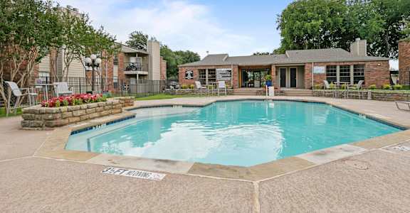 our apartments offer a swimming pool at The Hudson, North Richland Hills, TX