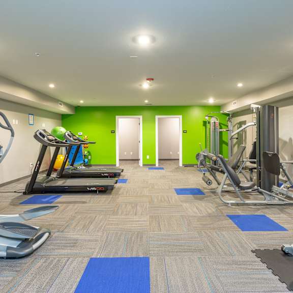 Trowbridge Flats Apartments in downtown Grand Rapids MI on-site fitness center