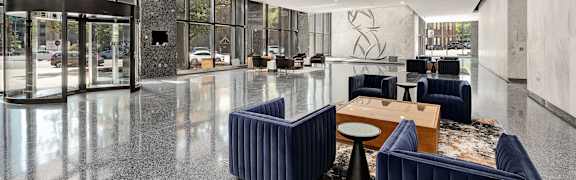 Reception Lobby at The 600 Apartments, Birmingham, 35203
