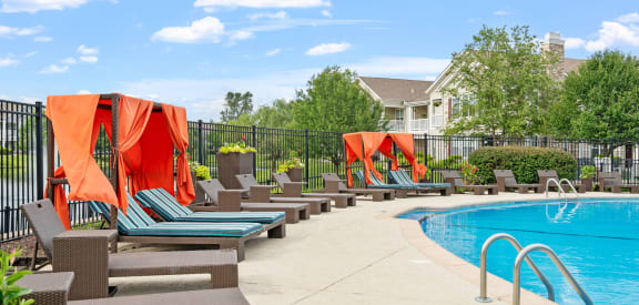 Outdoor Pool with Lounge Chairs