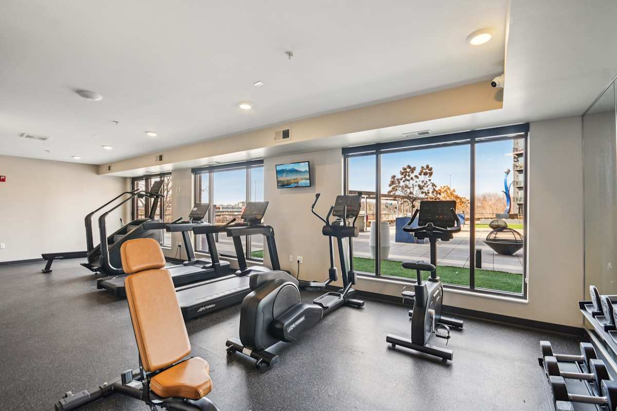 MartinBlu fitness center with treadmills and bikes - Eden Prairie, MN