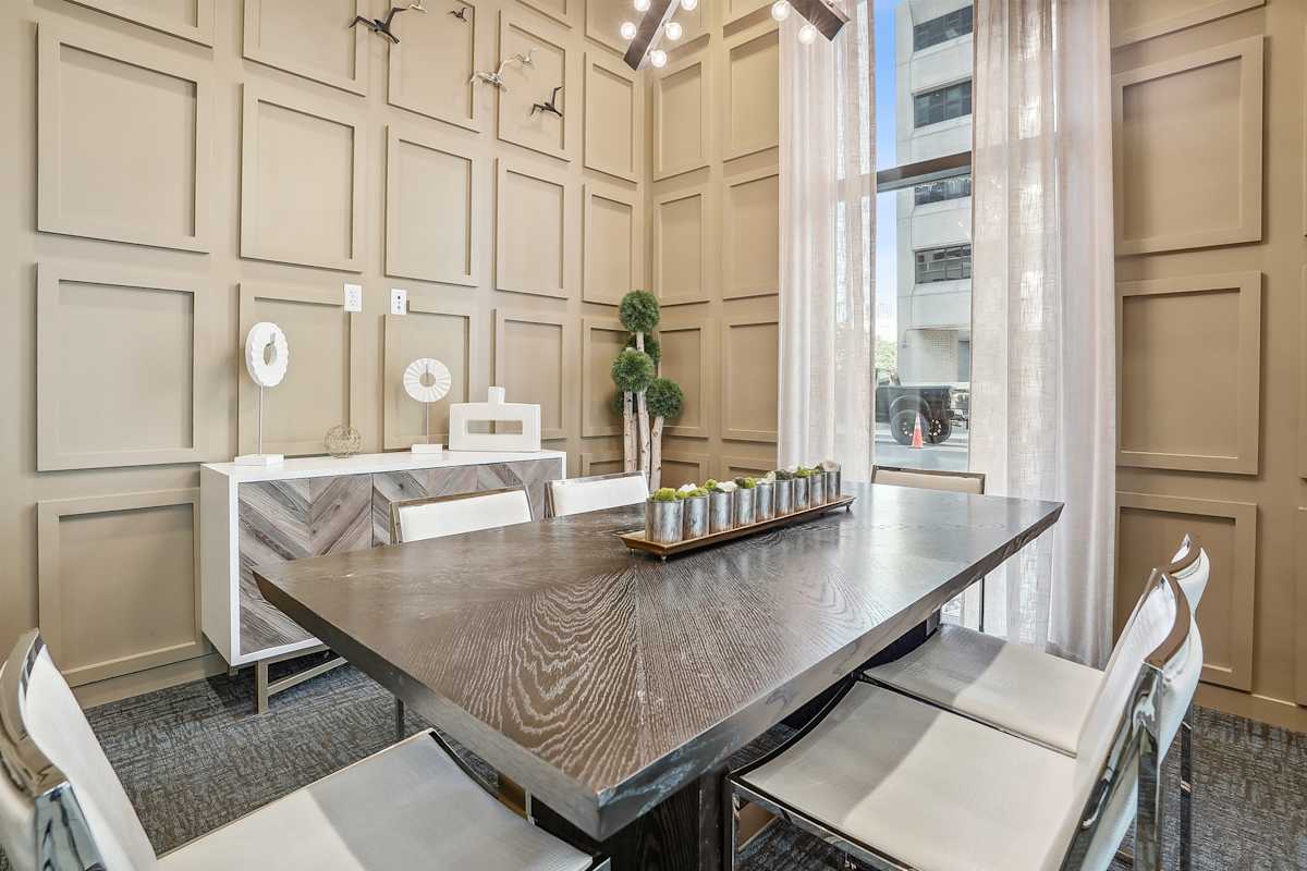 Civic Lofts work-from-home dining area - Denver, CO