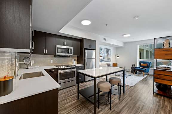 Modern Kitchen at G12 Apartments, Los Angeles, CA