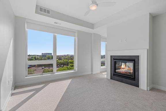 Bedroom with Fireplace