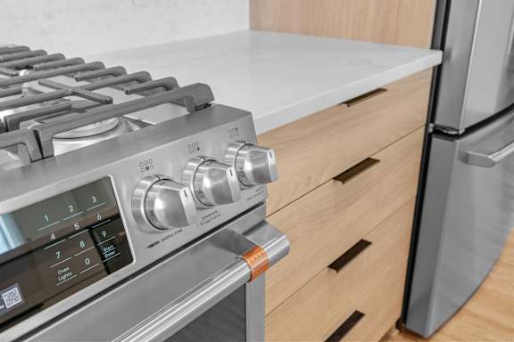 Close Up of Premium Finishes and Appliances