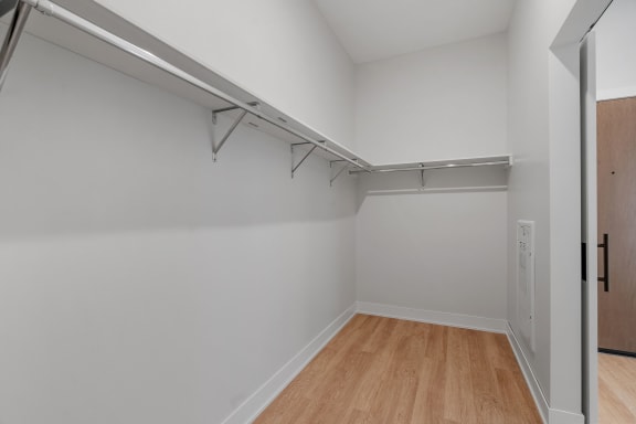 Closet with Built-In Shelving