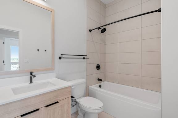 Bathroom with Tiled Shower