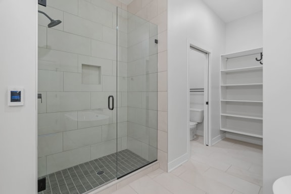 Bathroom with Tiled Shower