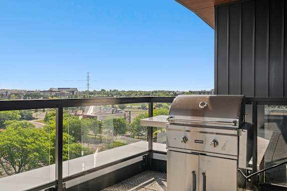 Outdoor Balcony with Grill