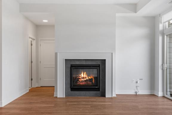 Living Area with Fireplace