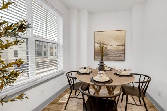 a dining room at Meridian at CityPlace, Woodbury, MN 55125
