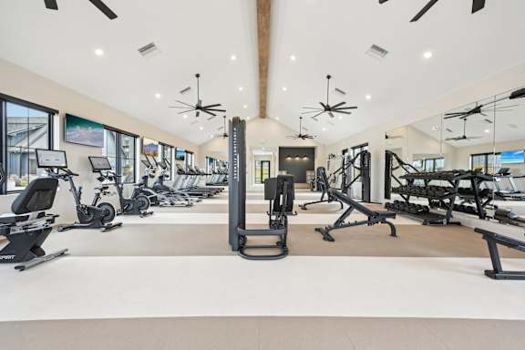 Gym at The Garrison Luxury Apartment Homes, Fountain, CO